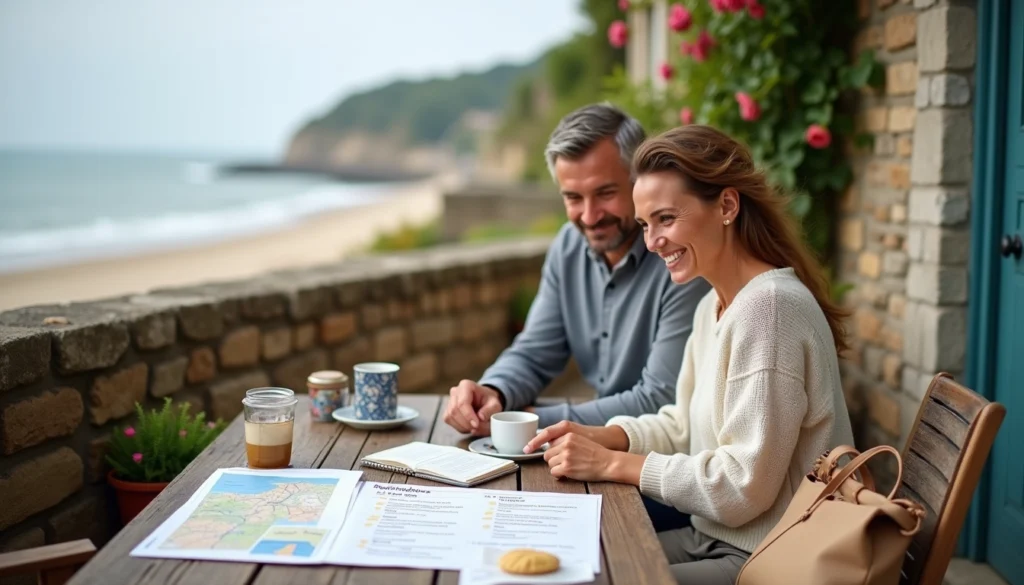 bord de la mer en Normandie
